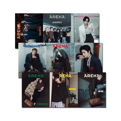 [9種セット] 韓国雑誌 ARENA HOMME+ (アリーナ・オム・プラス) 2025年 10月号 (ENHYPEN表紙/KickFlip、キム・ヨハン記事)[付録ポスター]