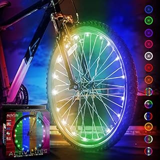 Bicycle Lights (1 Tire, Color Changing) Mountain Bike Accessories for Adult Bikes Specialized Bicycle Accessories Beach Cruisers BMX Trick Road Recumbent Commuting Tandem Best Kids Bike Wheel Lights
