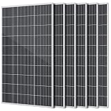 wnzoyon 1200W N-Type 18BB Monocrystalline 6Pack 200W Solar Panel, 25.6% High Efficiency PV Module, IP65 Waterproof for 12V/24V Off-Grid System – Rooftop, RV, Farm, Trailer, Marine, Home