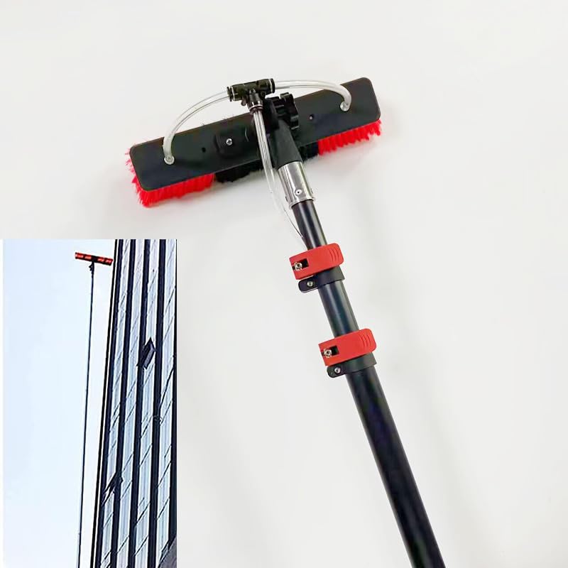 Brosse télescopique vitres toit en verre et nettoyage solaire 3.6m