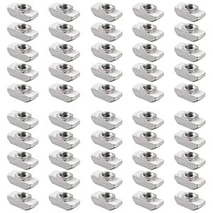 Kamtop BOMGT844 T-Nut-Muttern Sortiment 50 Stück