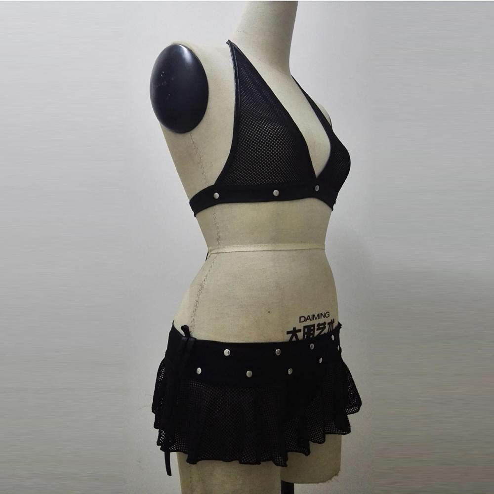 Ropa Interior erótica para Mujer, Conjunto de Ropa Interior Sexy de Malla para Mujer (Talla única Negra)