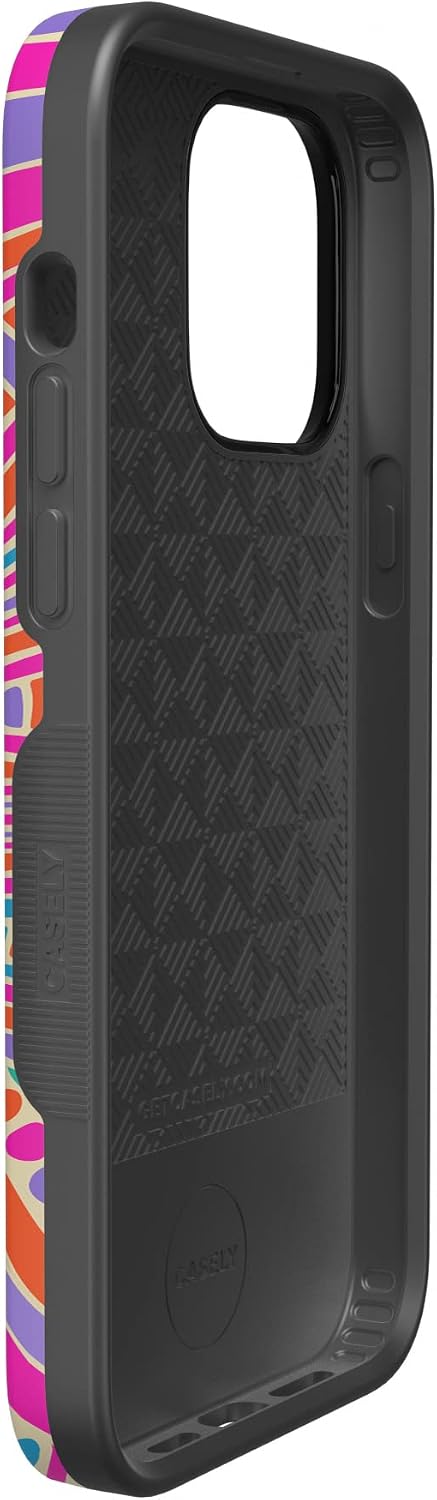 Casely iPhone 14 Pro Case | Art of Chaos | Grateful Dead Skull | Bold Protective Design | Compatible with MagSafe