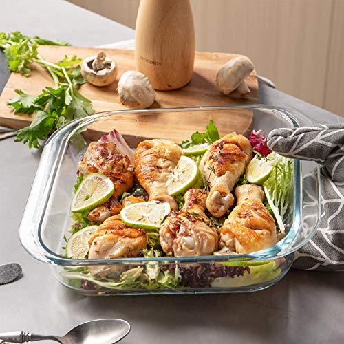 Sweejar Glass Bakeware, Rectangular Baking Dish Lasagna Pans For Cooking, Kitchen, Cake Dinner, Banquet And Daily Use, 9.4 X 9.4 X 2.4 Inches Of Baking Pans #TOP3