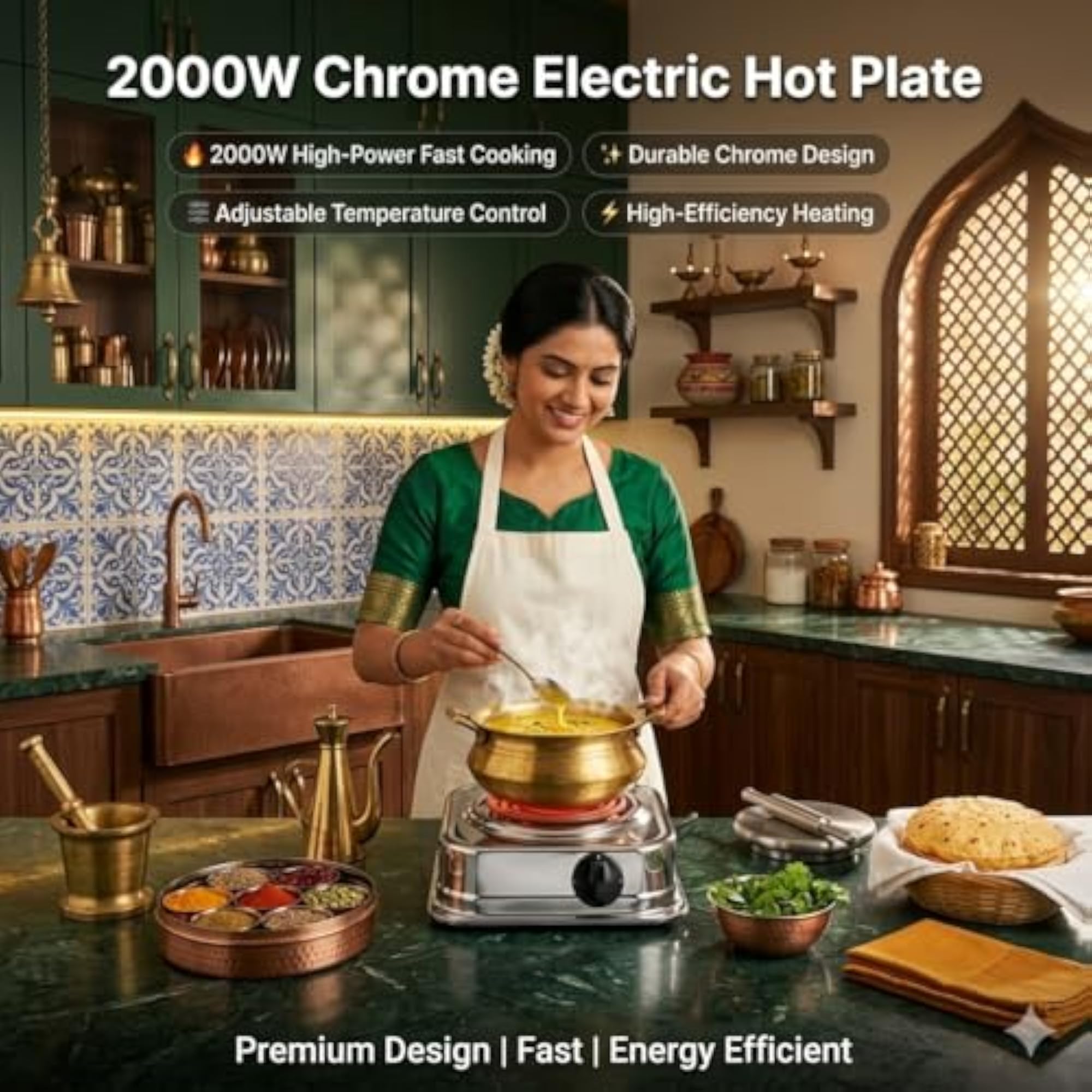 Portable Single Burner Electric Coil Hot Plate Stove