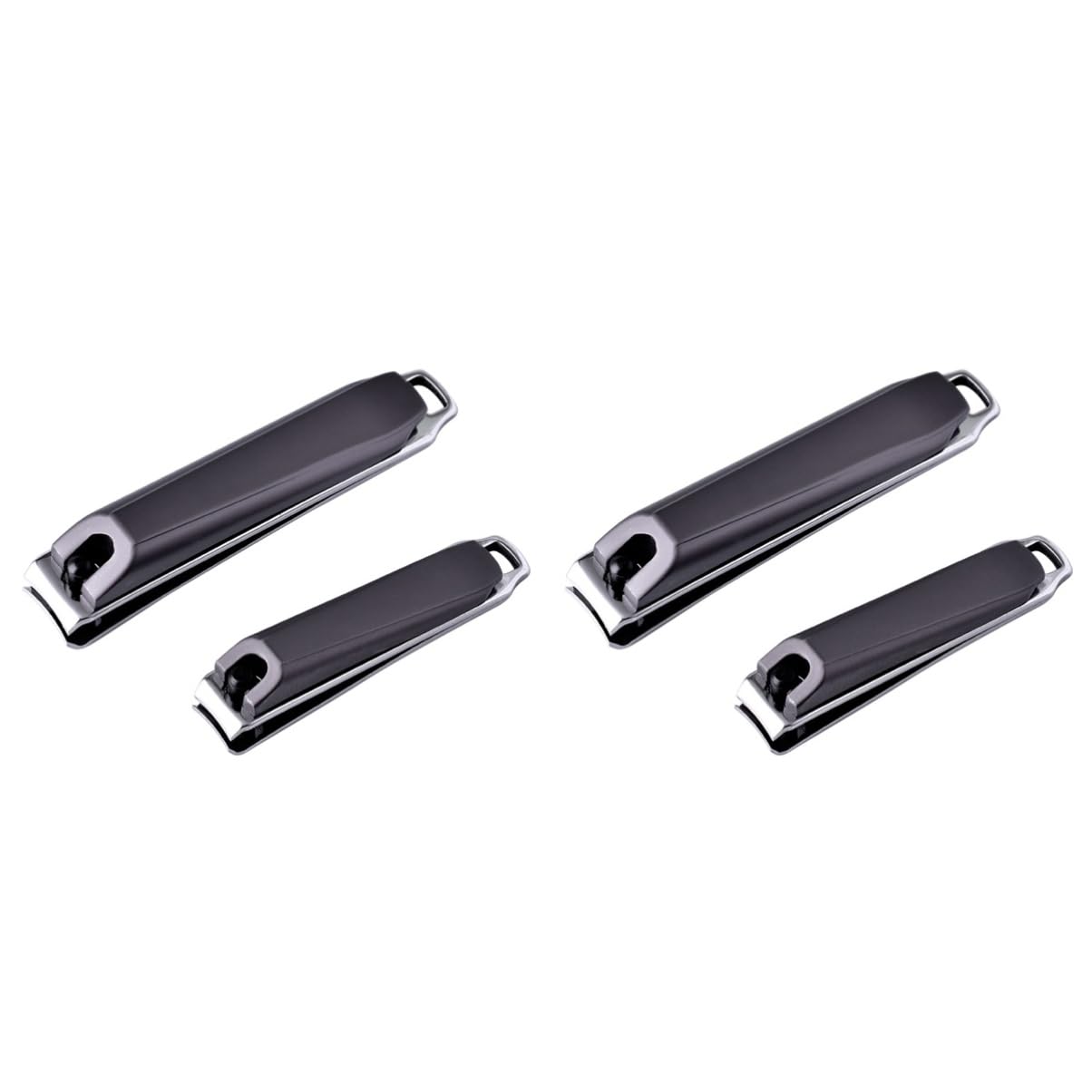 FRCOLOR 4pezzi Tagliaunghie Acciaio Inossidabile Professionale Per Manicure e Pedicure Design Ergonomico Per Unghie Strumenti Di Per Uomo e Donna