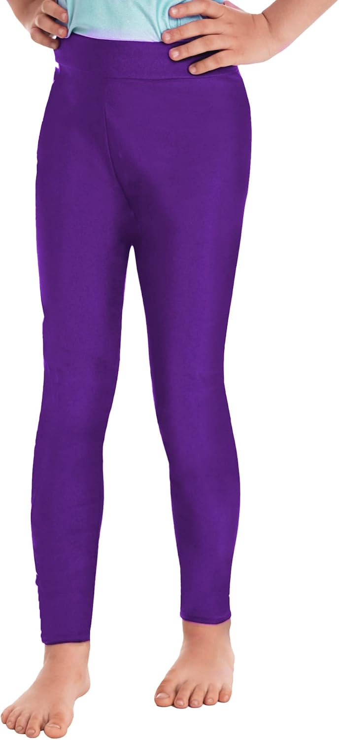 easyforever Kids Girls Gymnastic Ballet Dance Leggings Pants Yoga Skating Skinny Tights Running Workout Jogger Trousers