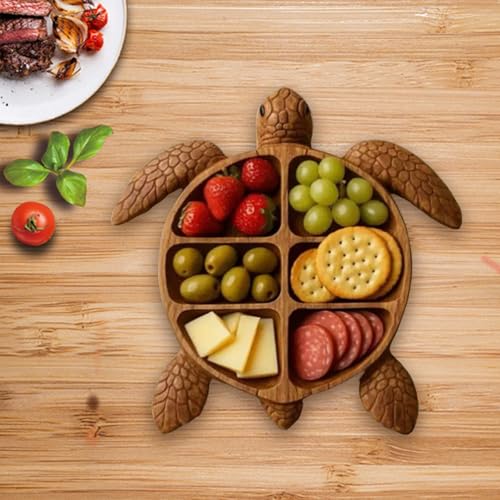 Planche à charcuterie tortue avec compartiment pour éviter le mélange des saveurs - 6