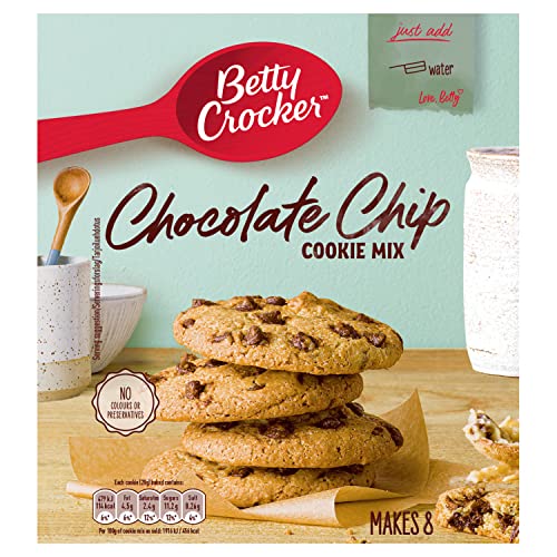 Betty Crocker Chocolate Chip Cookie Mix 200g Galletas Caseras Fáciles De Preparar, 8 Unidades, Postre Americano, Listo En Minutos