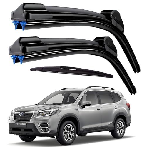HIDOFILT Dual Rubber Blade Windshield Wipers for 2019 2020 2021 2022 2023 2024 2025 Subaru Forester,Automotive Replacement Wiper Blades 26"/17"/14" Rear Wiper (Set of 3) Top Lock by HIDOFILT - Used condition - US$19.48