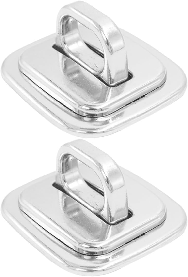2pcs Laptop Security Lock Anchors with Zinc Alloy Fixed Base, Anti-Theft Solution for Notebooks and Laptops, Silver Desk Mount Anchor for Study and Travel