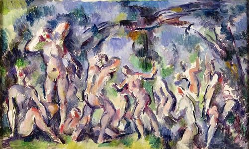 Toile impression Cézanne les baigneurs pour sublimer les murs du salon