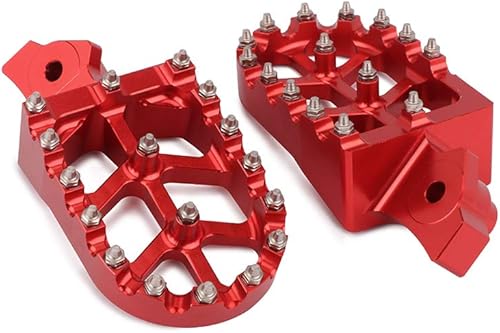 Miniatura 5 de AnXin Estriberas Reposapiés Pedales de Pie Soportes CNC Para Z50R 80-99 XR70R 97-03 XR80R XR100R 85-03 CRF80F CRF100F 05-13 Motocicleta Rojo