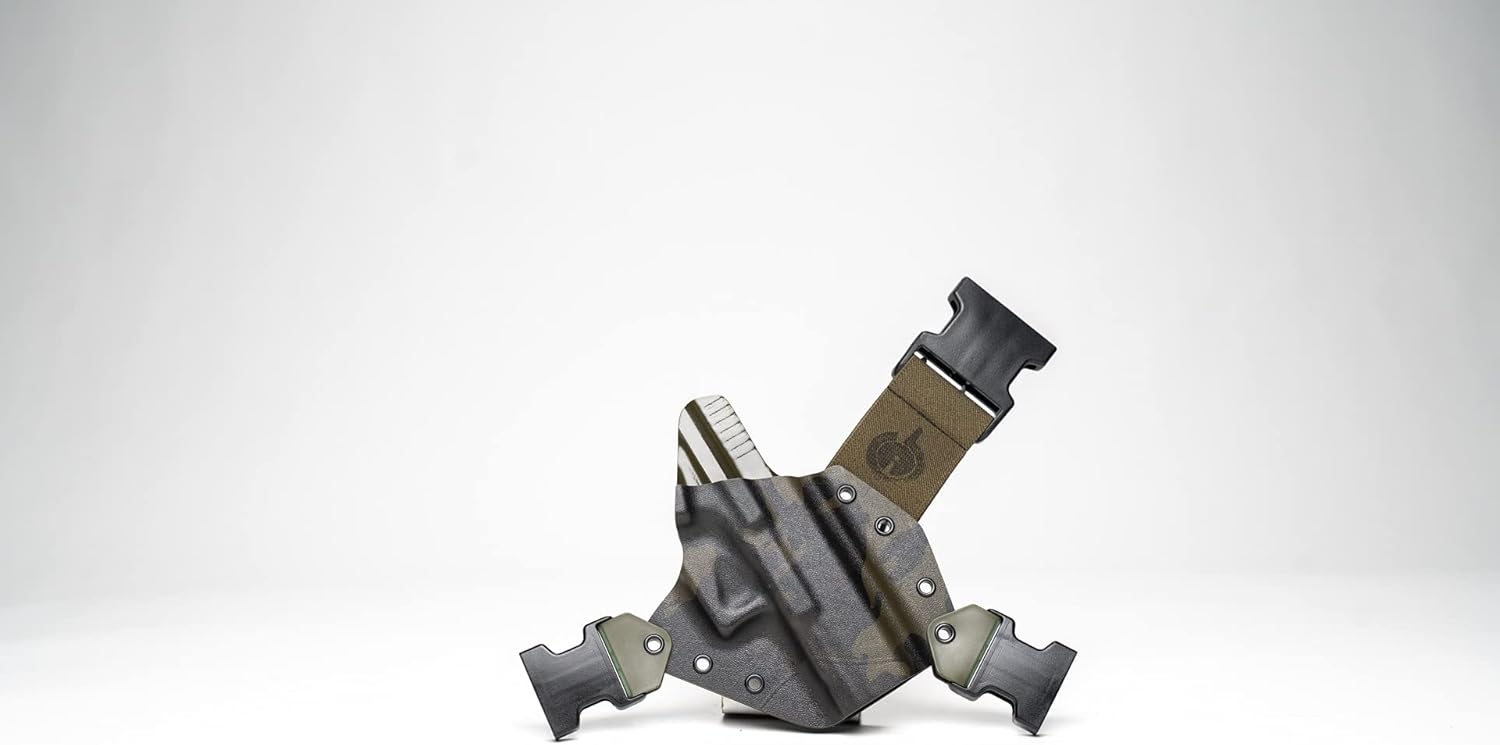 GunfightersINC Kenai Chest Holster for G17/19/19x/22/23/34/35 (Multi Cam Black/OD Green/OD Greeen, Right Hand) *Fits All Gens Except G22/G23 GEN 5*