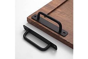 12 Pack 5-Inch 128mm Matte Black Cabinet Handles, Aluminum Drawer Pulls, Sliding Door Pulls