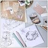 10 PCS Clear Envelope Pouch 7 X 5 Inch Clear Plastic Envelope Pouch with Snap Closure Waterproof Plastic Envelopes for Office School Documents Sticker, Photo Storage Folder, Receipt Holder