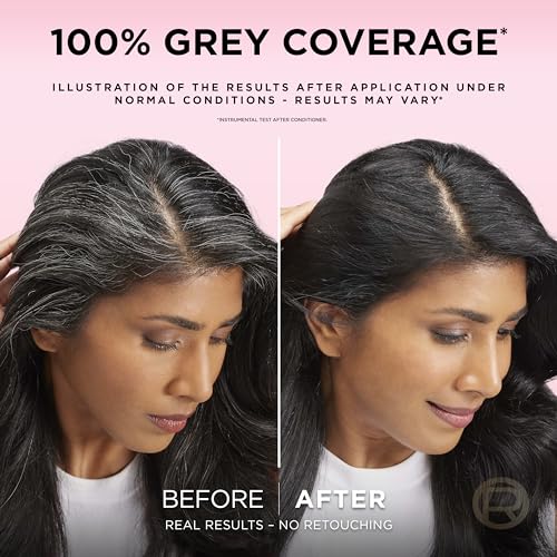 L'Oréal Excellence Créme 1 Black: Hyaluronic Acid for 10x Nourished, 2x Shinier Hair & 100% Grey Coverage. Experience intense black with lasting colour, visibly better hair quality, and strength. - Image 6