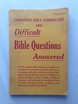 Paperback Condensed Bible Commentary & Difficult Bible Questions Answered Book