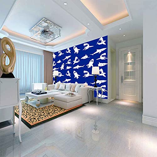 Papier peint canevas 3D requin impression art moderne TV