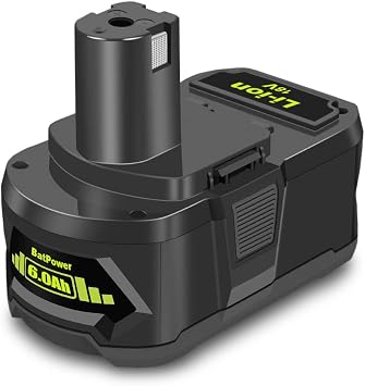 BatPower 18V 6.0Ah Battery Compatible with Ryobi 18V System 1-Pack