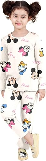 Hangout Hub Kids Night Suit | Sleep Wear | Jogger Trouser Full Sleeves Tshirt | Elasticated Waist | Hypoallergenic Sweat A...