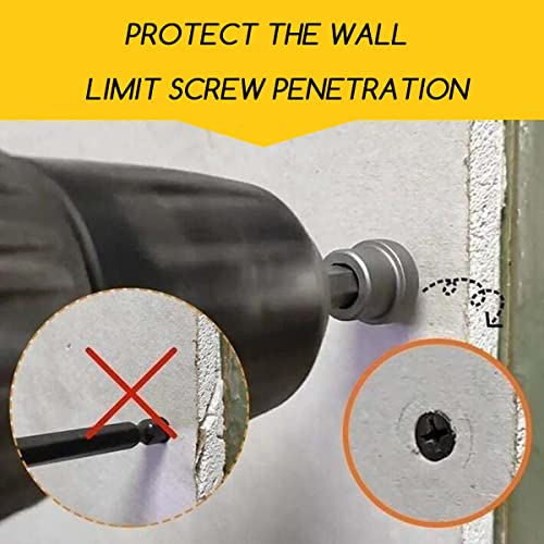 6Pcs Magnetic Positioning Screwdriver Bits, Woodworking Screw Hex Shank Positioning Bit Batch Head, Magnetic Anti-Slip Drill Bits Set (Silver) #TOP2