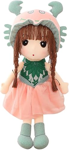 Muñecas de trapo para niñas, muñeca bebé de felpa con ropa, Constellation Princess Girl Muñeca de peluche suave muñeca de trapo de felpa de hada,