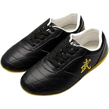 Tai Chi Shoes for Men Breathable Leather Kung Fu Training Shoes