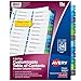 Avery Ready Index 24-Tab Double Column Dividers, Printable Table of Contents, Multicolor Tabs, 1 Set (11321)