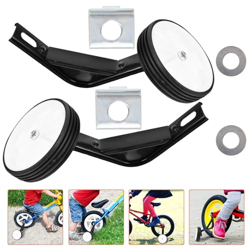 Ruedas de Entrenamiento para Bicicleta de Repuesto 12-16 Pulgadas Blancas con Soporte Metálico miniatura 7
