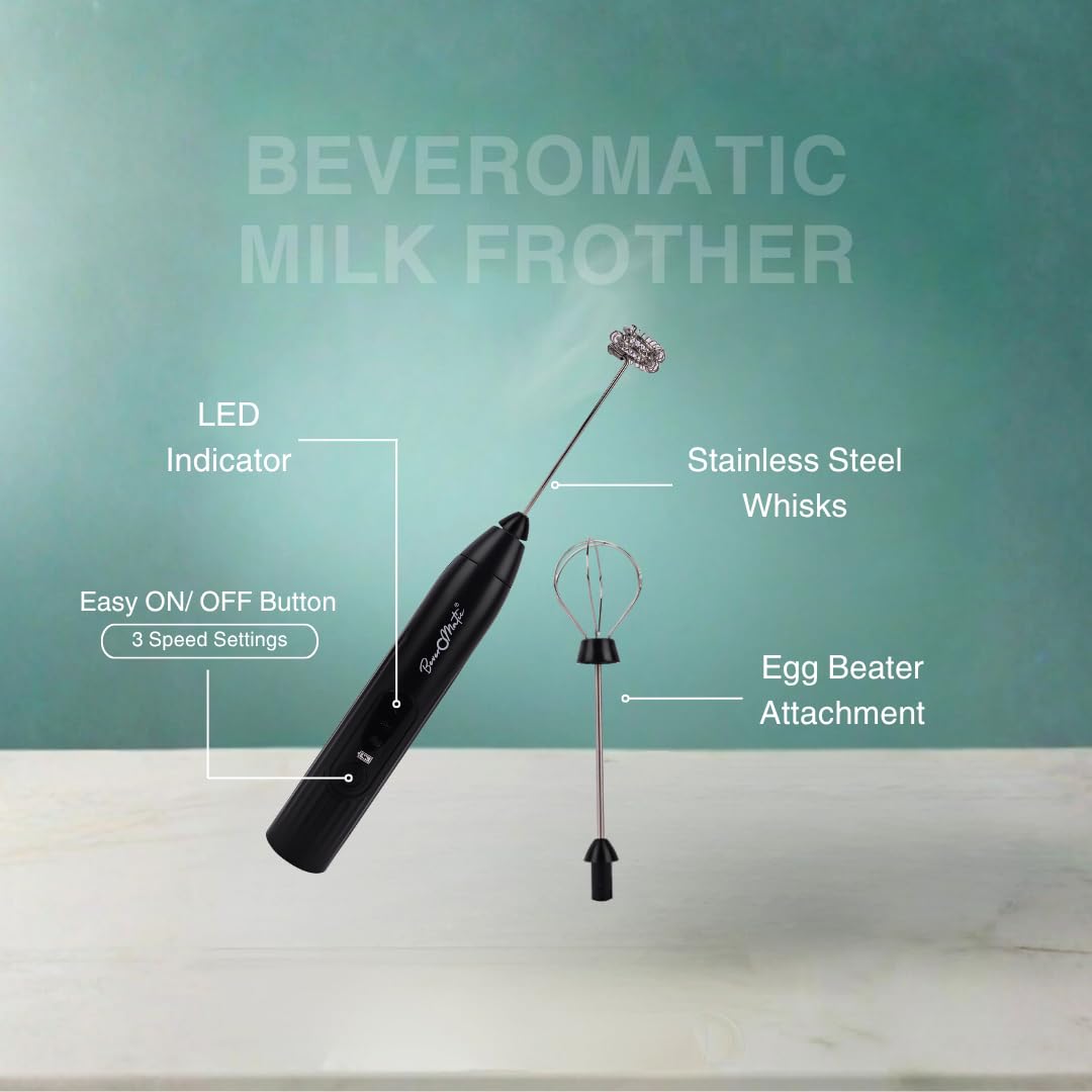 Electric Milk Frother - Café Quality Foam -2 Electric Milk Frother - Café Quality Foam -2