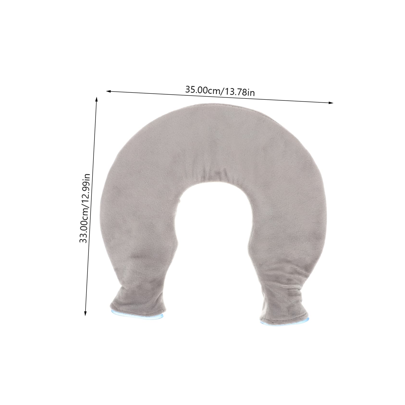 Borsa per Impacchi Freddi e Caldi a Forma di U in Pvc Trasparente, Set Riutilizzabile per Sollievo Collo e Spalle, Impacco di Ghiaccio Confortevole e Pratico per Terapia