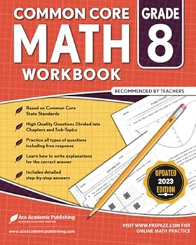 Paperback 8th Grade Math Workbook: Common Core Math Workbook Book