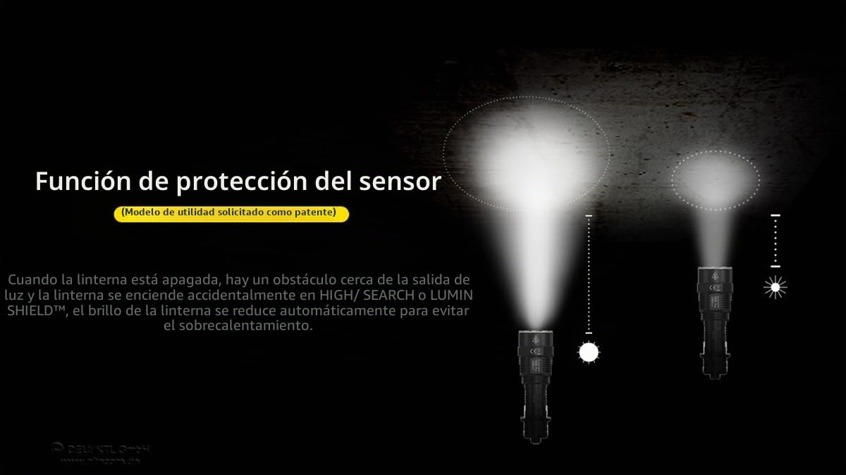 Nitecore TM9K PRO - Linterna de bolsillo (9900 lúmenes, EDC, batería de iones de litio, 5000 mAh, USB C, color negro