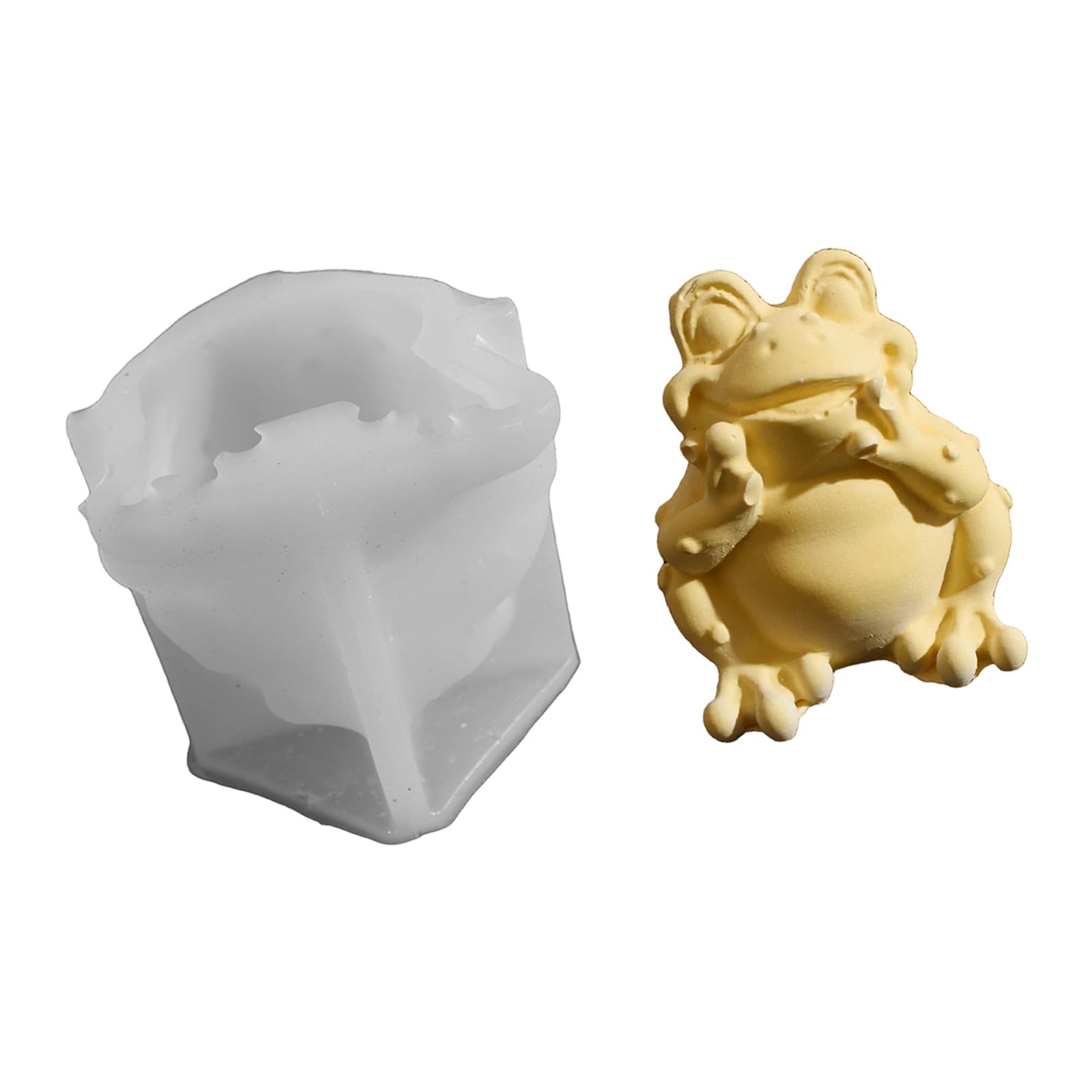 Alksubbm Realistic Frogs Silicone Heatproof Kitchen Tool for Chocolate Soap Craft Quick Cleaning Flexible Materials Frogs Silicone