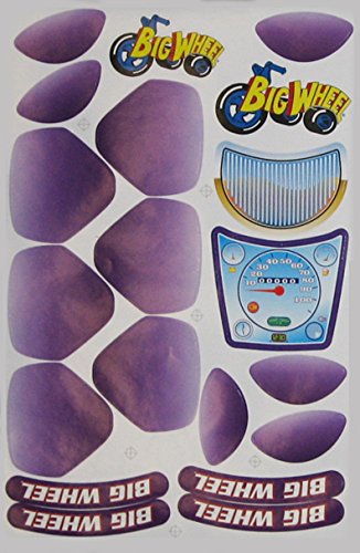Set of Girls SPIN-OUT RACER Decals for The Original Big Wheel Spin-Out Racer/ Mighty Wheels, Original Replacement Part