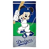 Los Angeles Dodgers / Disney Mickey Spectra Beach Towel 30' X 60'