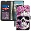 Skull Pink Rose Flower -516