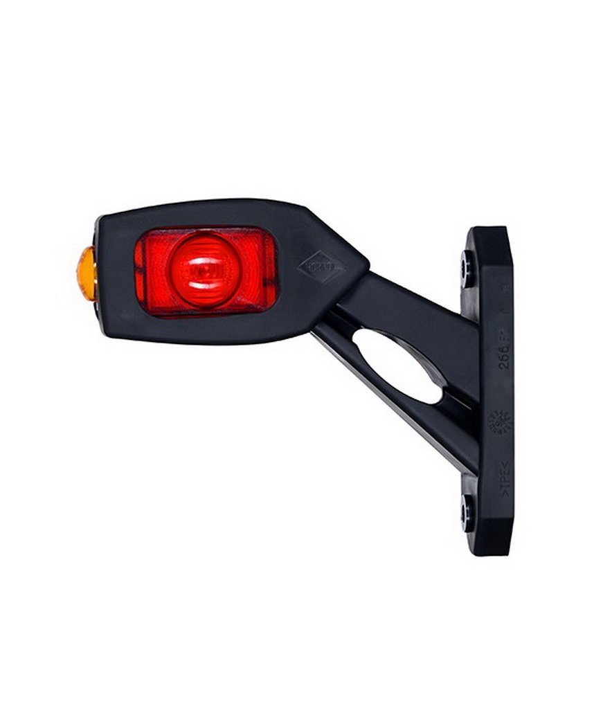 2 x LED Gummi Begrenzungsleuchte Seitenleuchte 12V 24V mit E-Prüfzeichen Positionsleuchte Auto LKW PKW KFZ Lampe Leuchte Licht Weiß Rot Orange