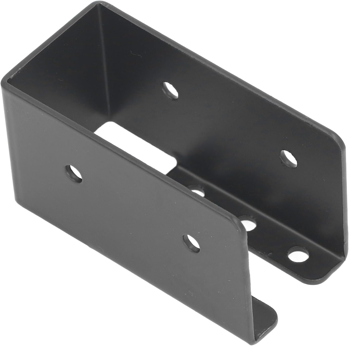 Generic 24PCS Concealed Joist Hanger, Black Metal Hot Dipped Galvanized Joist Connector for Structural Beams & Woodwork, with Compact 5x9.3cm Size, Ideal for Backyard, Cabins, Gardens &