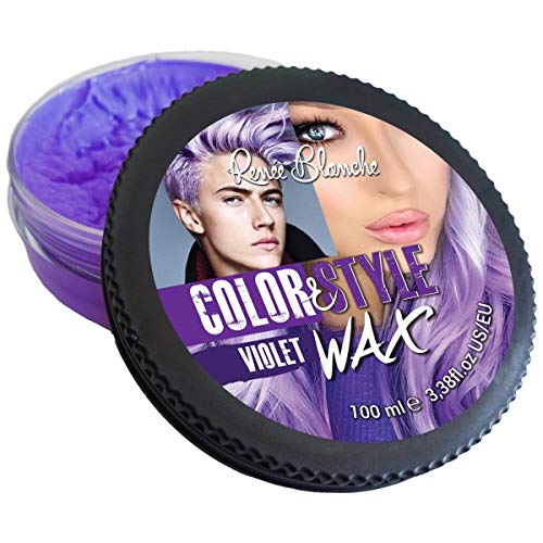 Cera de peinado y coloración Color & Style Wax violeta Renée Blanche 100ML Cover