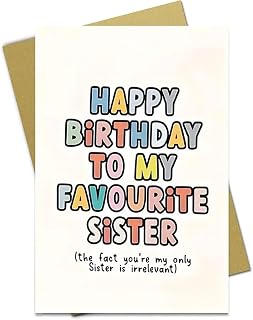Funny Happy Birthday Card – Unique Birthday Gifts for Men and Women, Colored Paper Greeting Card with Envelope, Perfect for Birthday Decorations and Supplies