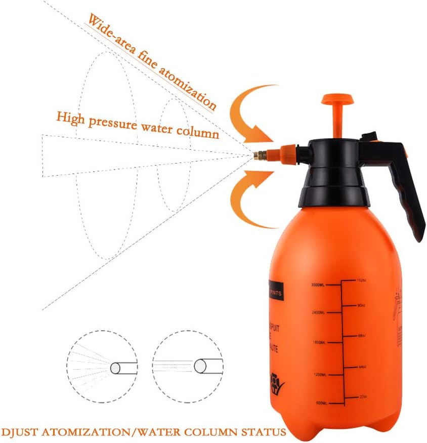 Joywayus 68oz Garden Pump Sprayer Portable Yard & Lawn Sprayer for Spraying/Watering/Home Cleaning/Car Washing 0.5 Gallon (Pack of 3)