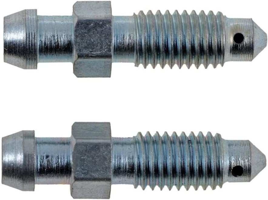 KarParts360 For Mitsubishi Mirage 1993 1994 Bleeder Screws | Steel | Silver | Hex Head Style | 7MM Bolt Thread Size