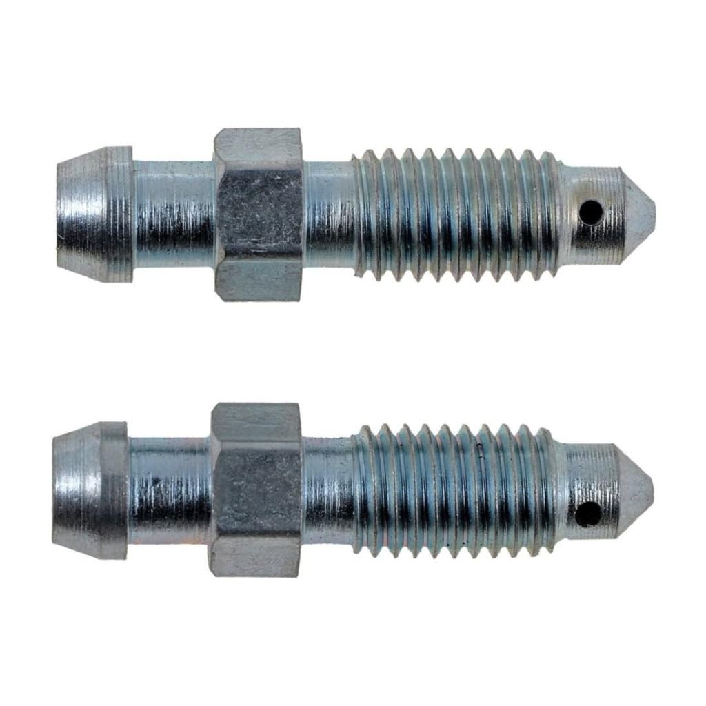 KarParts360 for Mazda MPV 2004 2005 2006 Bleeder Screws | Steel | Silver | Hex Head Style | 7MM Bolt Thread Size