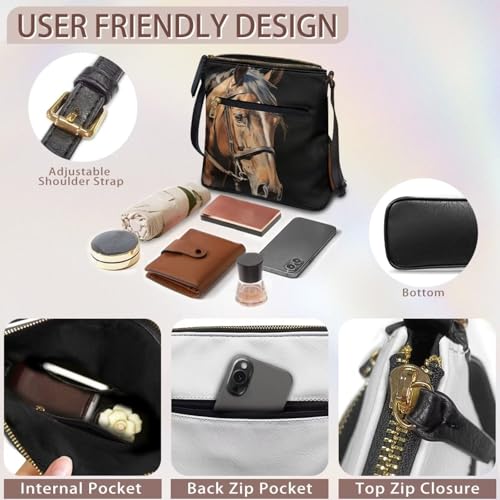 Bolso de hombro grande para mujer, cruzado y satchel miniatura 6