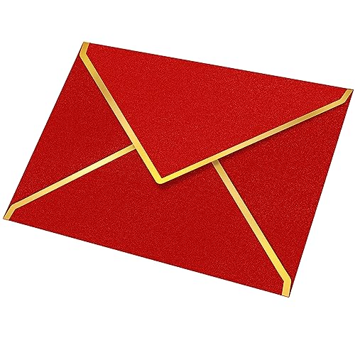 AVERZELLA 5x7 Envelopes, A7 Gold Envelope 100 Pack, Red Envelopes 5x7 by AVERZELLA - Used condition - Image 9