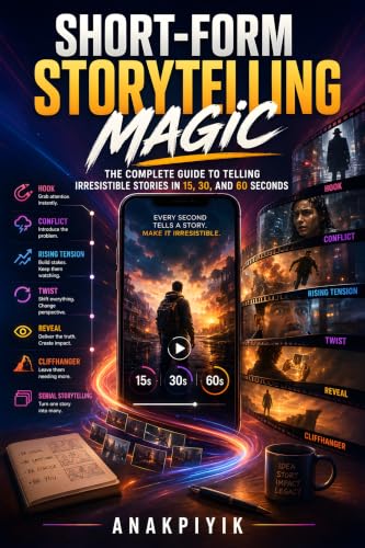 Short-Form Storytelling Magic: The Complete Guide to Telling Irresistible Stories in 15, 30, and 60 Seconds: Story, Emotion, Retention, and AI Video