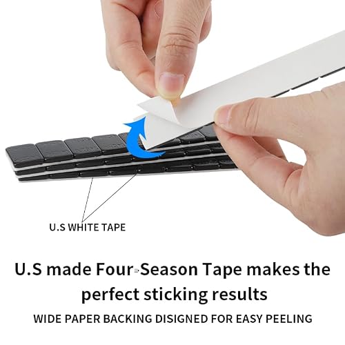 A A IN (288PCS) 1/4 oz. 0.25 oz. Adhesive Stick on Wheel Weights,36 Strip Box, Black, Low Profile, EasyPeel Type for Cars, Trucks, SUVs, Motorcycles - Thumbnail 3