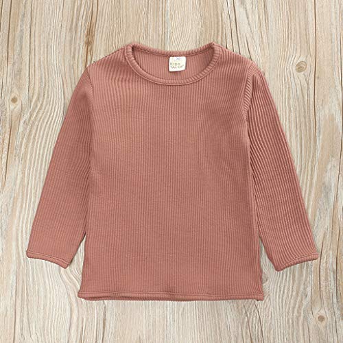 Roupas para meninos calças de dormir sólidas conjunto de bebês meninas crianças pijama de malha infa